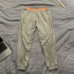 Calvin Klein Orange Band Gray Sweatpants w pockets